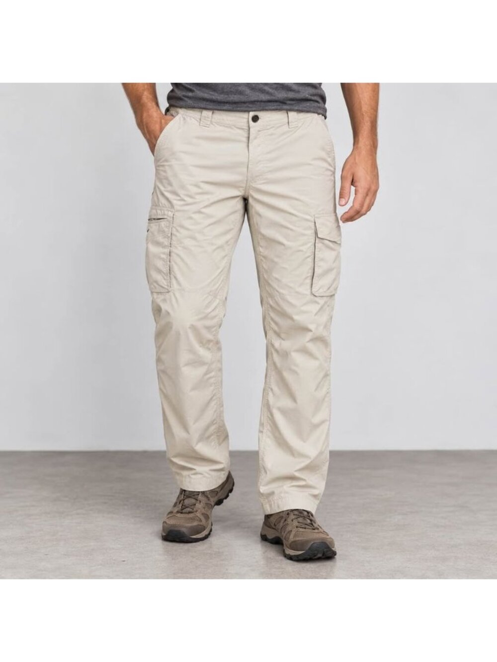 Columbia Omni Shade Men’s Cargo Hiking Pants 34x30 Beige
